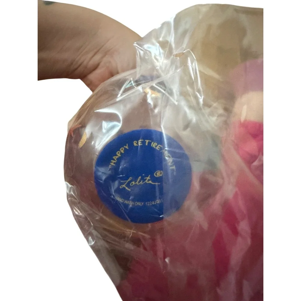 Lolita Love My‎ Wine Happy Retirement Stemless Wine Glass 20oz Hand Painted